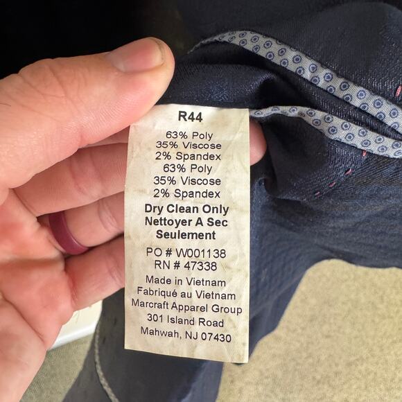 Ben Sherman Plectrum Plaid Blazer Sports Coat US Men's 44R - Picture 4 of 6